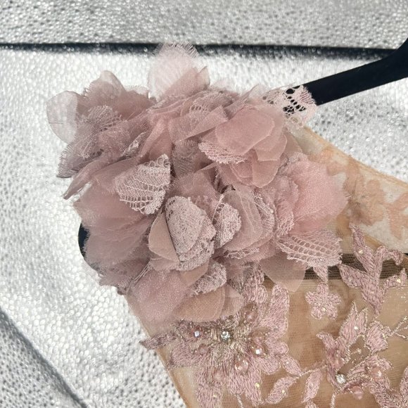 Mac Duggal Embroidered Illusion Appliqued Bodice Trumpet Gown 79368, Beaded - Picture 6 of 15